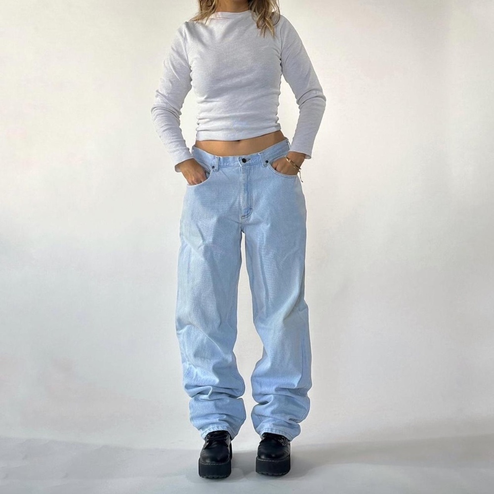 Vintage Baggy Jeans Lightwash Size 36x34 - Picture 6 of 6